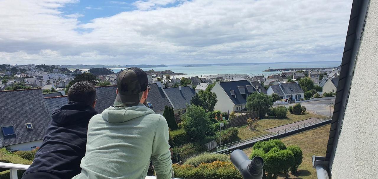 Appartement Bretagne Vue Mer Exceptionnelle Sur Les Hauts D'Erquy Au Calme ! Et Au Pied Du Gr34 Exterior photo